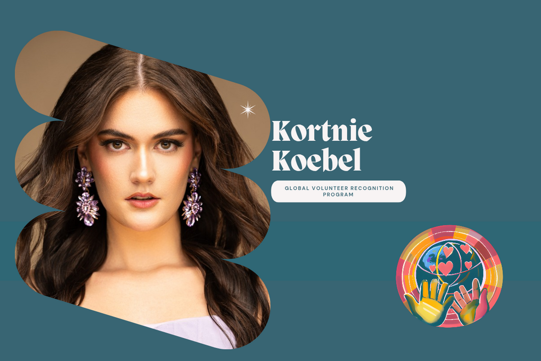 Kortnie Koebel a girl with long hair wearing large ear rings