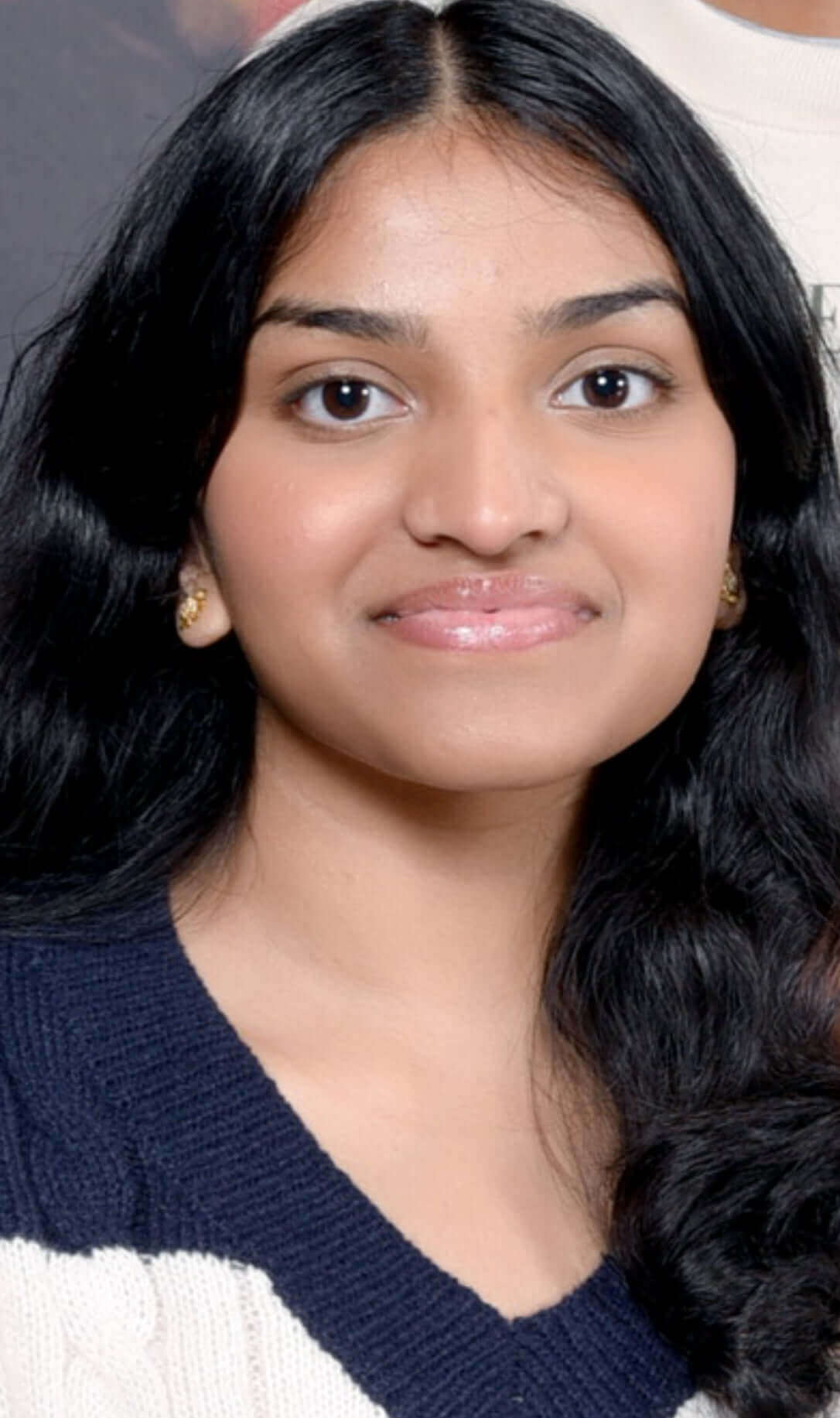 Rishona Pearleen A girl wearing a blue shirt 