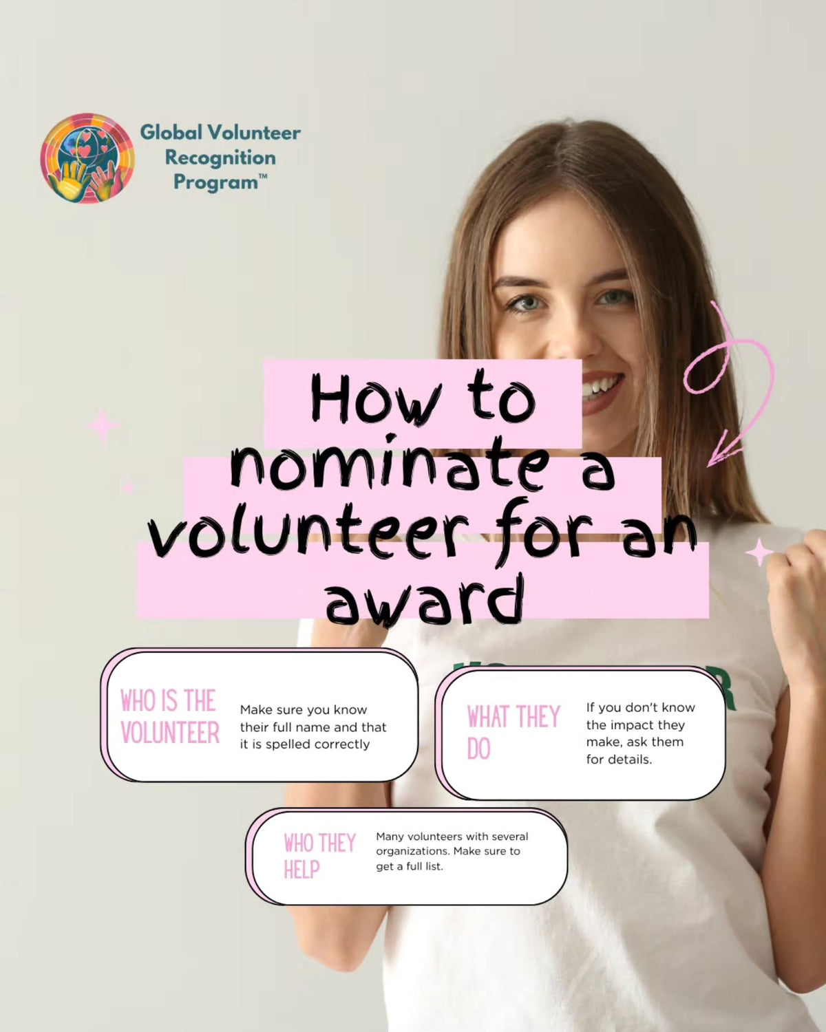 How to nominate a volunteer for an award