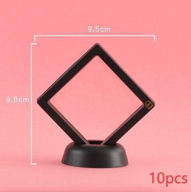 3D Jewelry Coin Display Stand Case Rack Collections Storage Box For Earring Gems Ring Doll Coin Badge Medal Holder