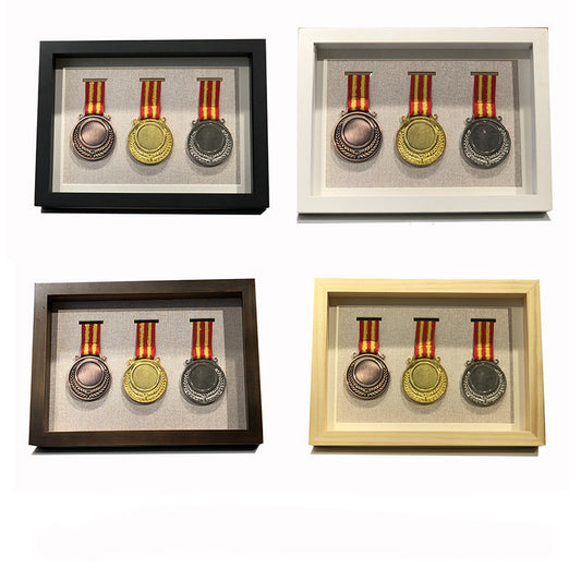 Solid Wood Medal Display Frame Medal Storage Box