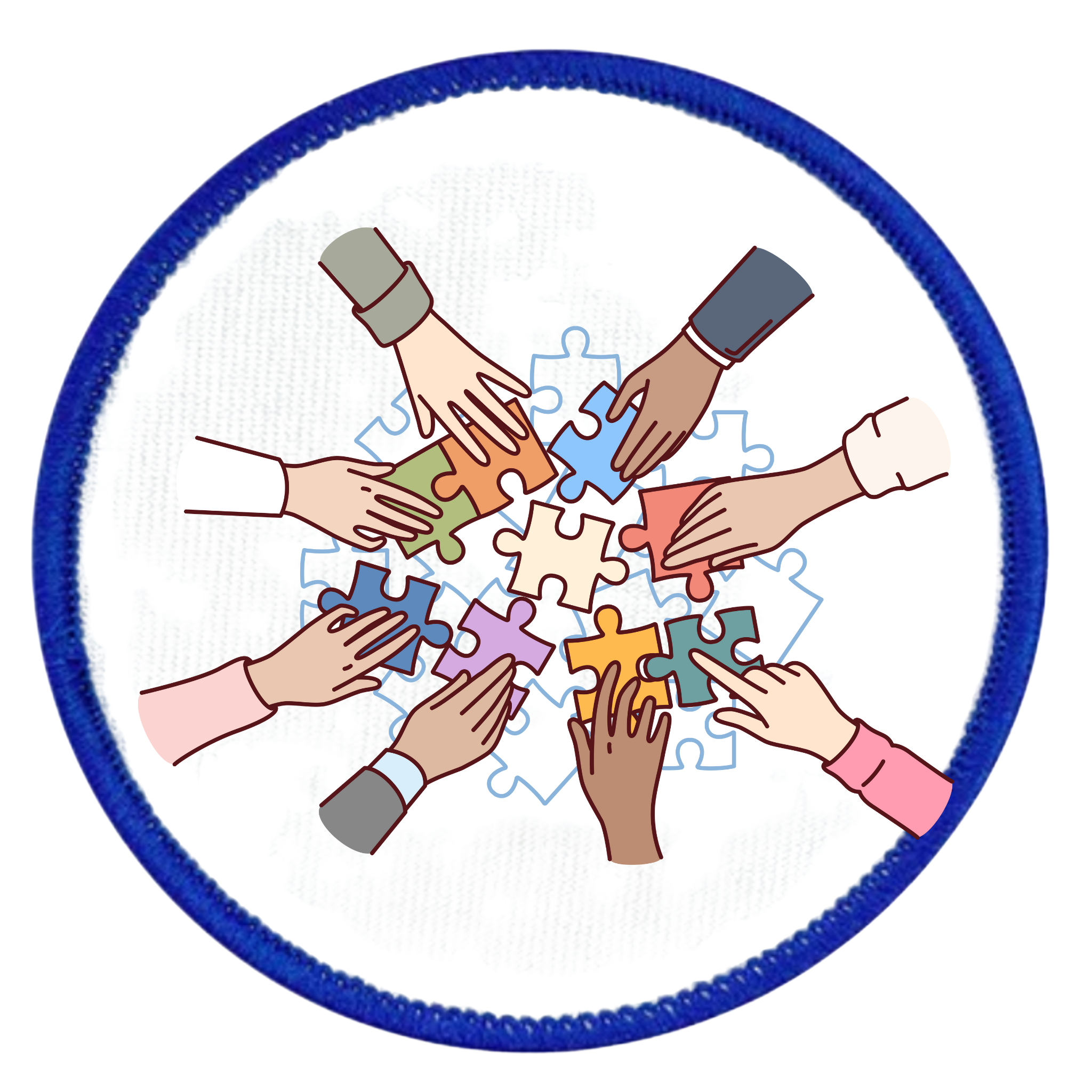 Team Builder Badge in different colors and shapes