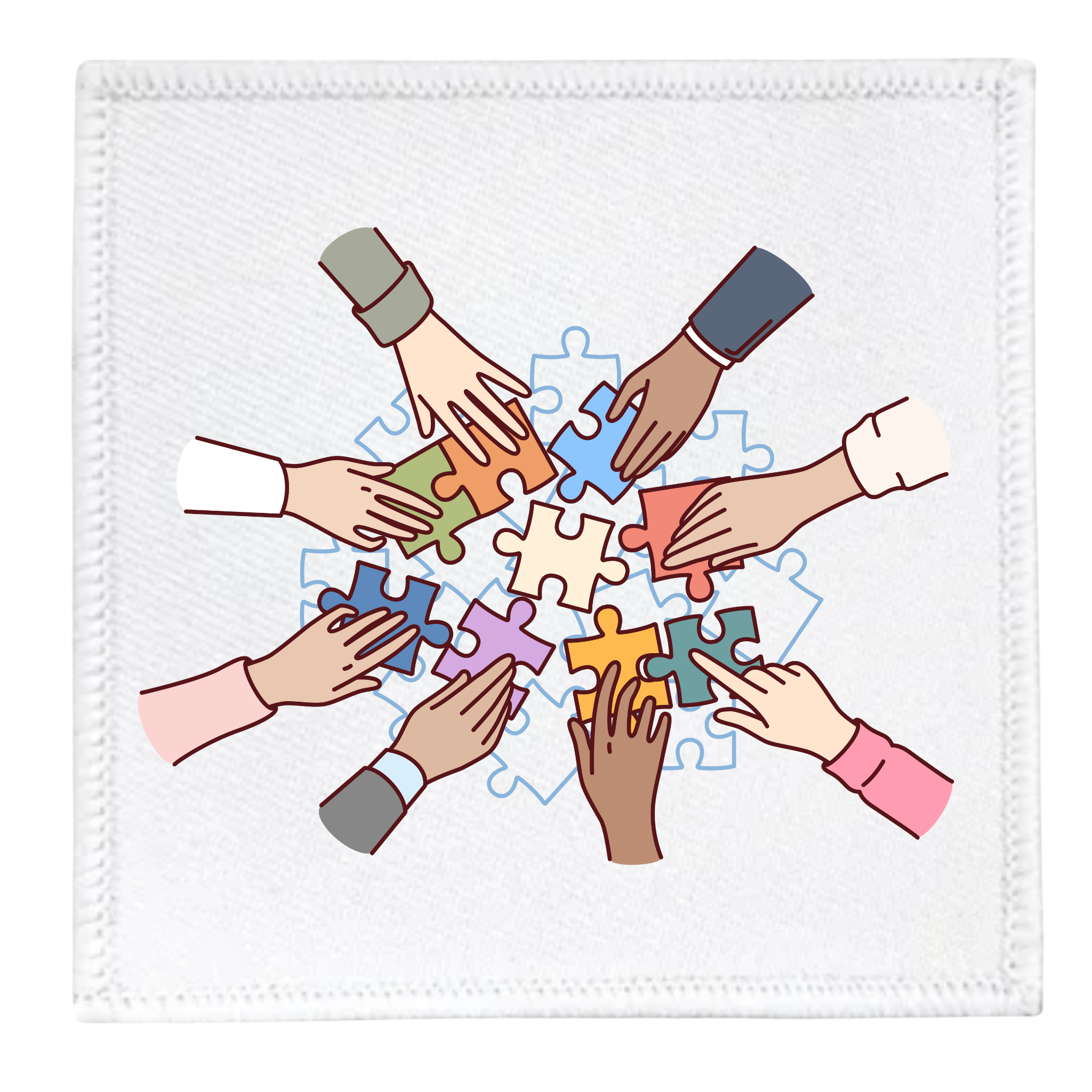 Team Builder Badge in different colors and shapes