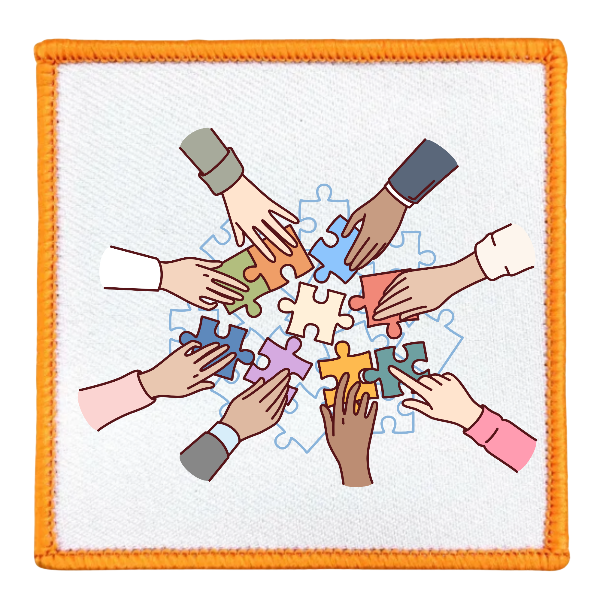 Team Builder Badge in different colors and shapes