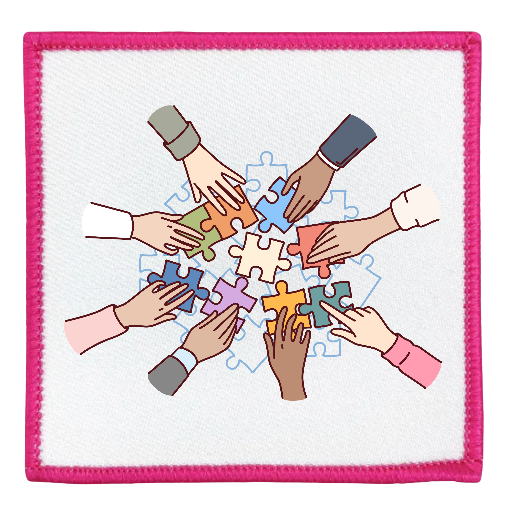 Team Builder Badge in different colors and shapes