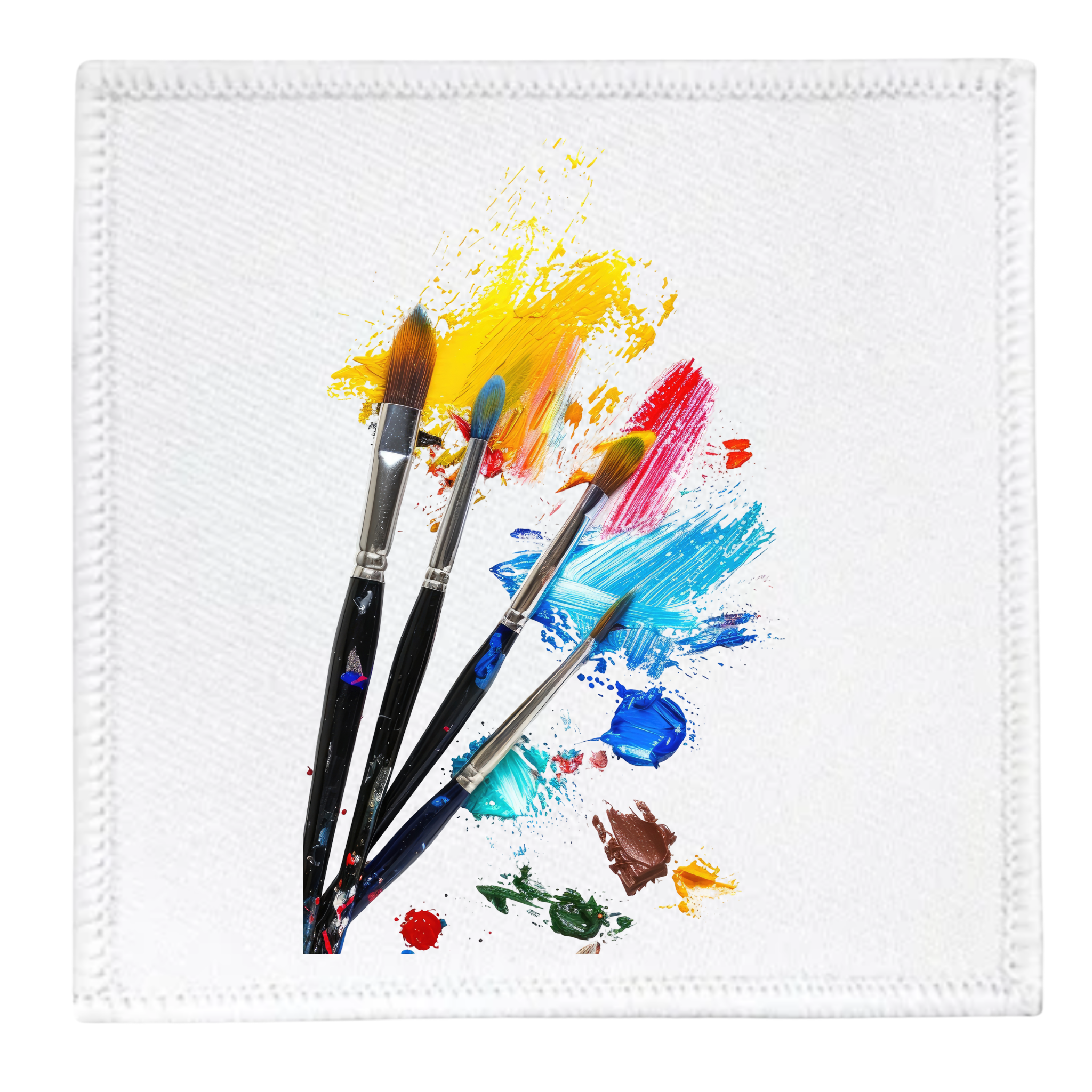 creative service badge in different colors and shapes