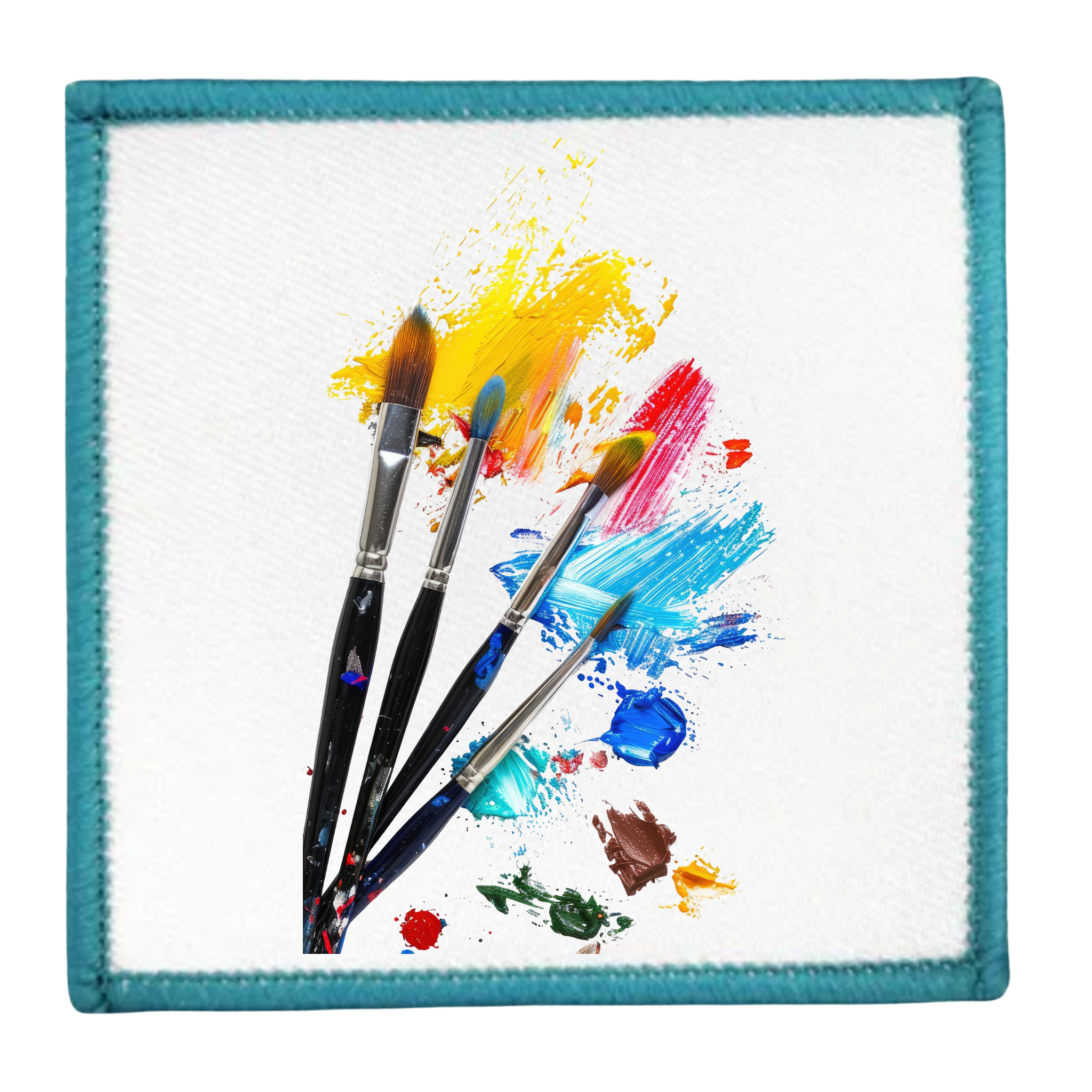 creative service badge in different colors and shapes