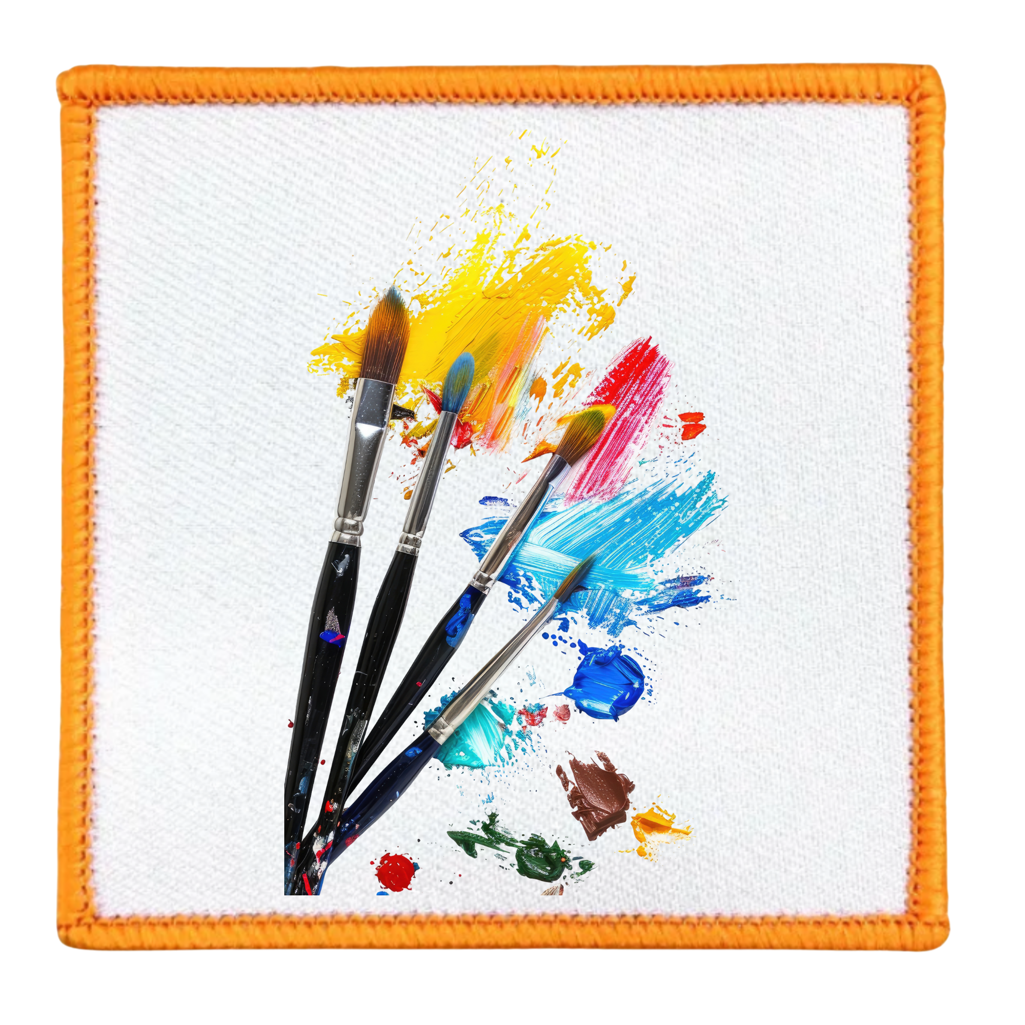 creative service badge in different colors and shapes