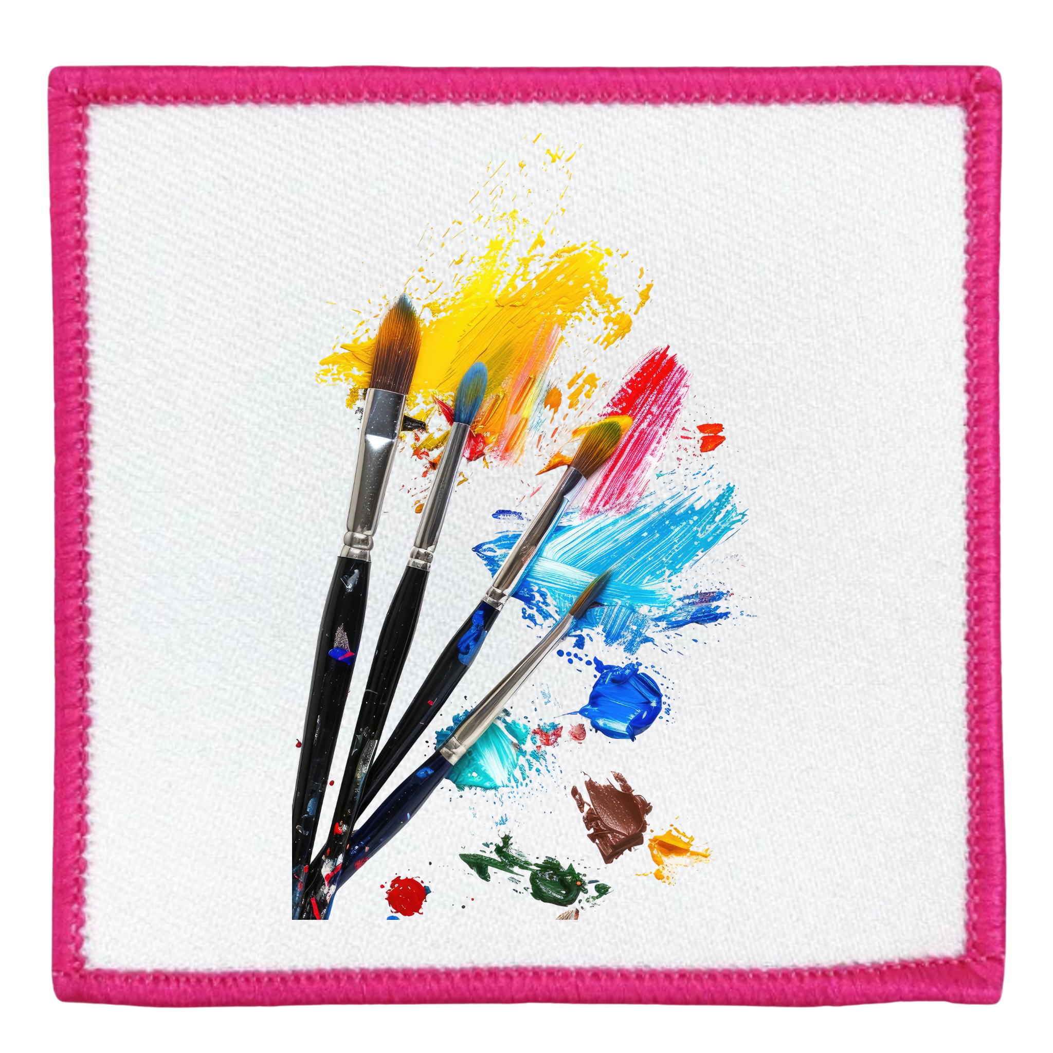 creative service badge in different colors and shapes