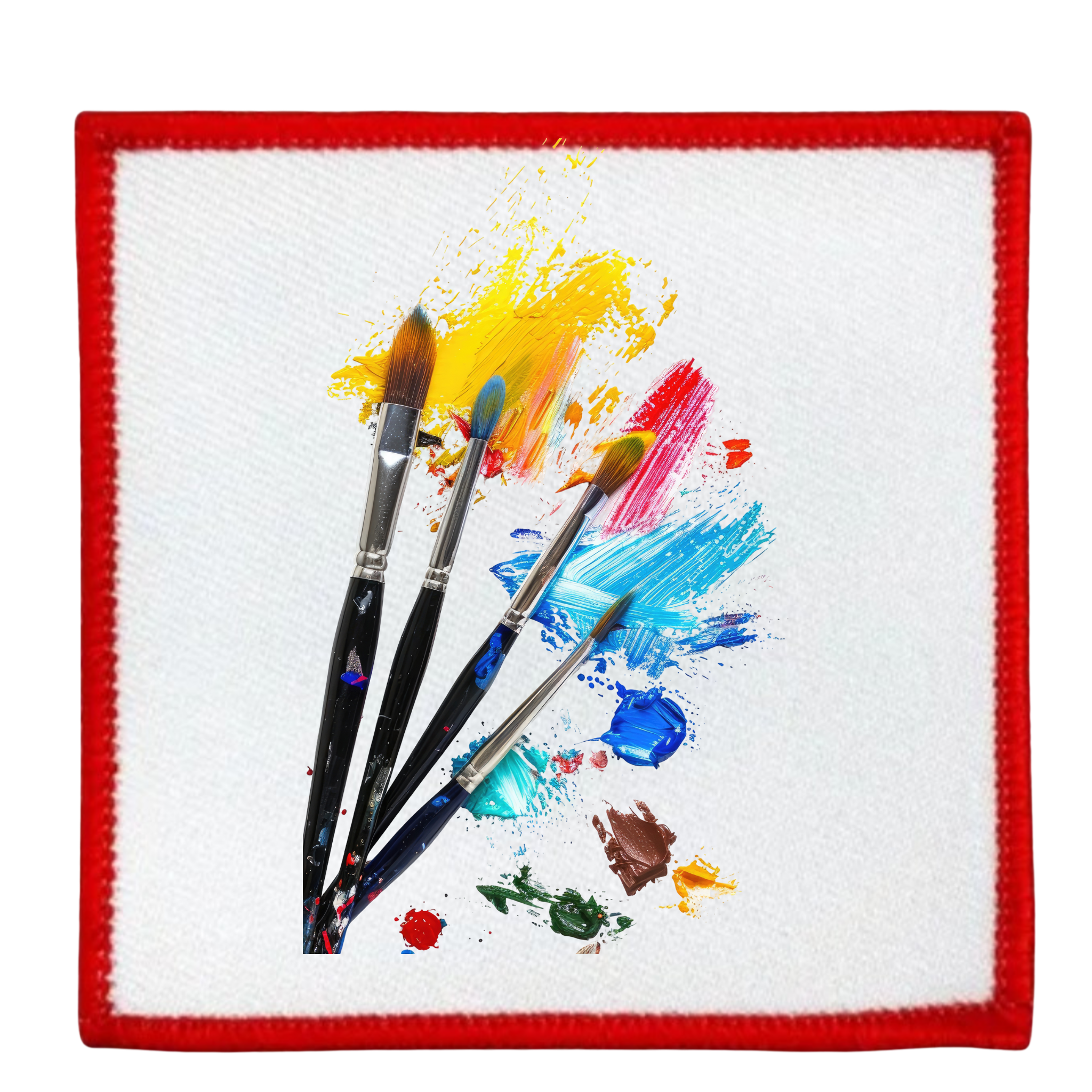 creative service badge in different colors and shapes