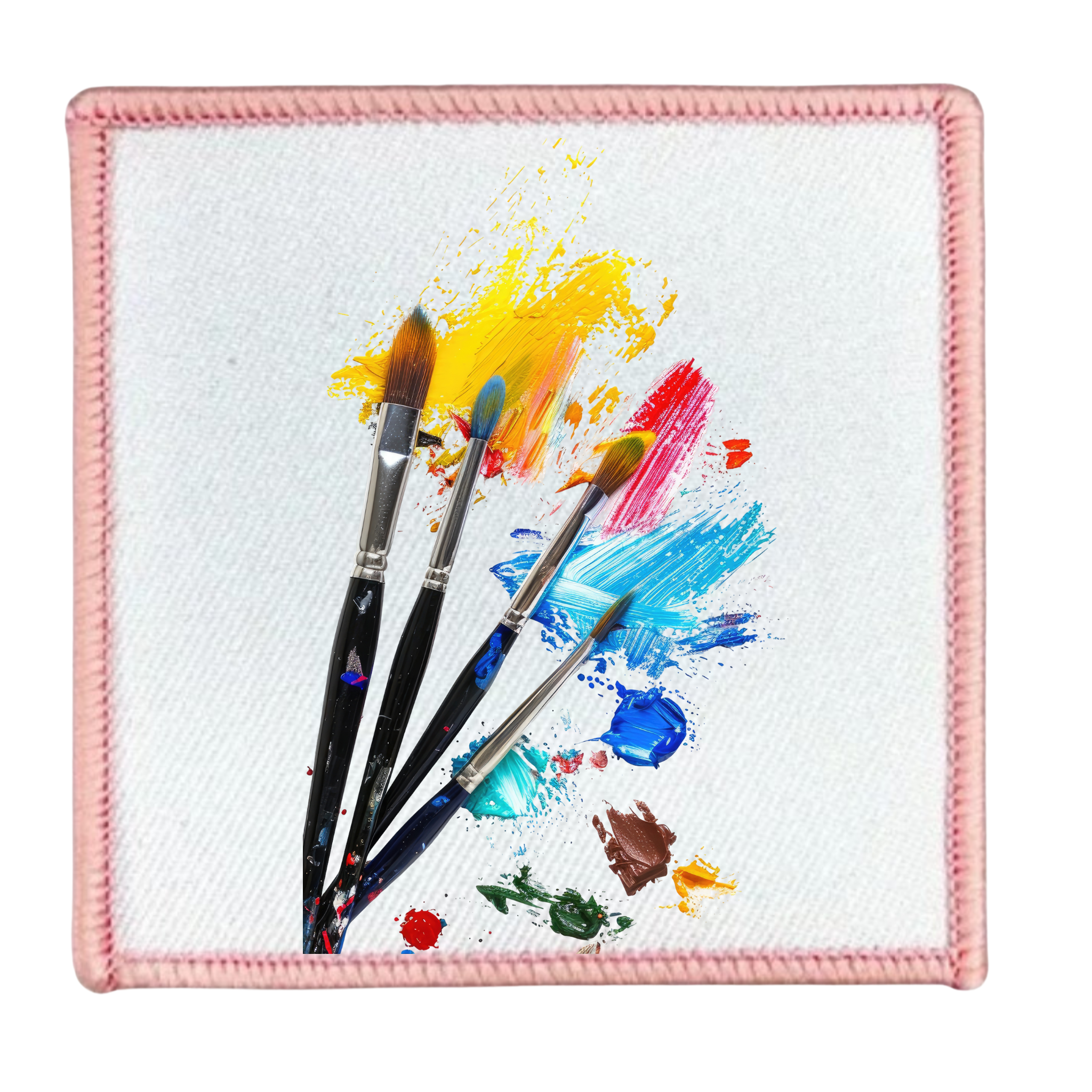 creative service badge in different colors and shapes