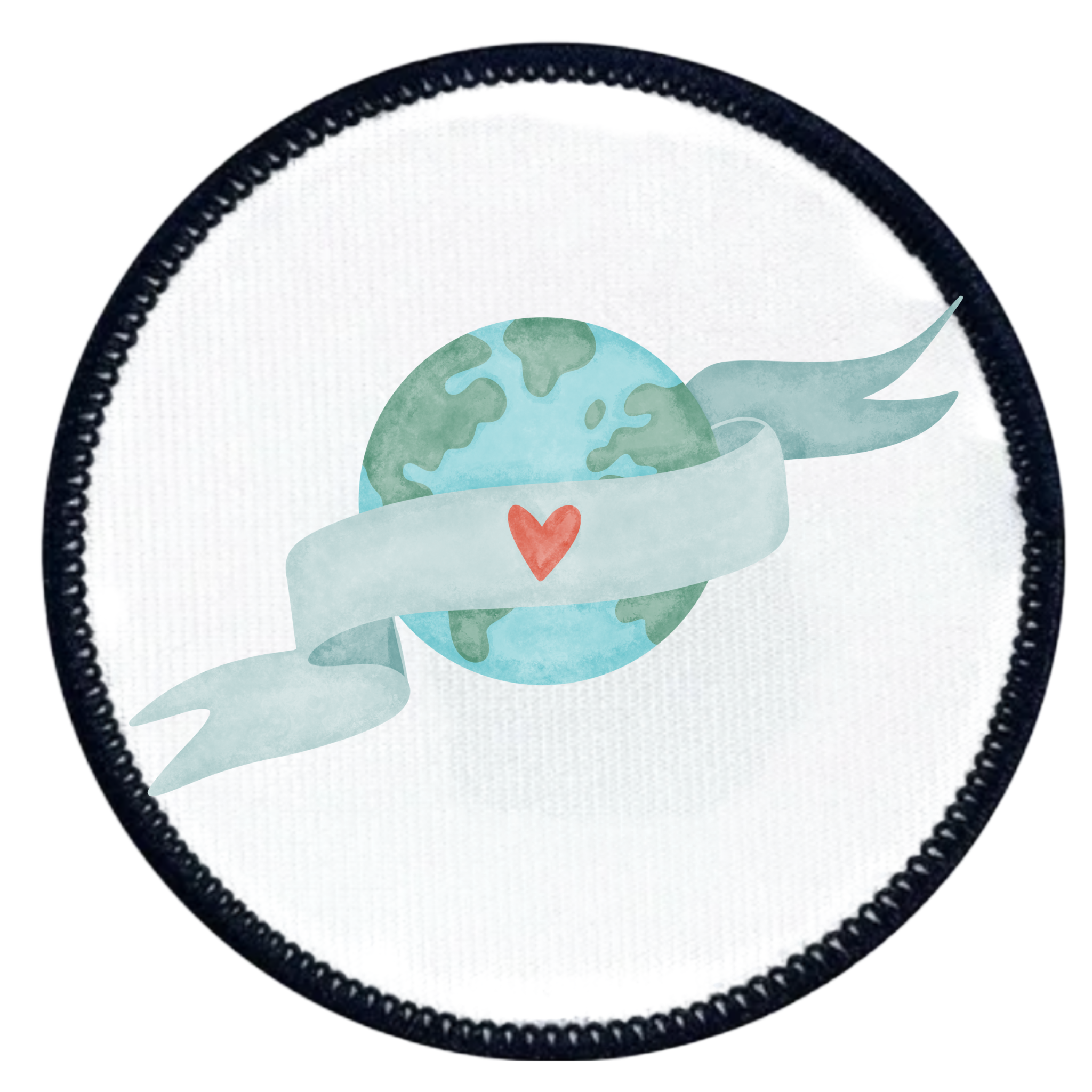 global impact badge in different colors and shapes