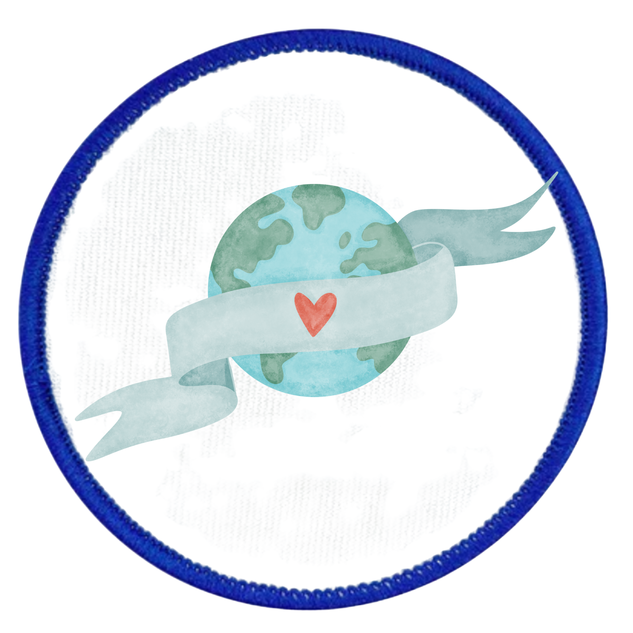 global impact badge in different colors and shapes