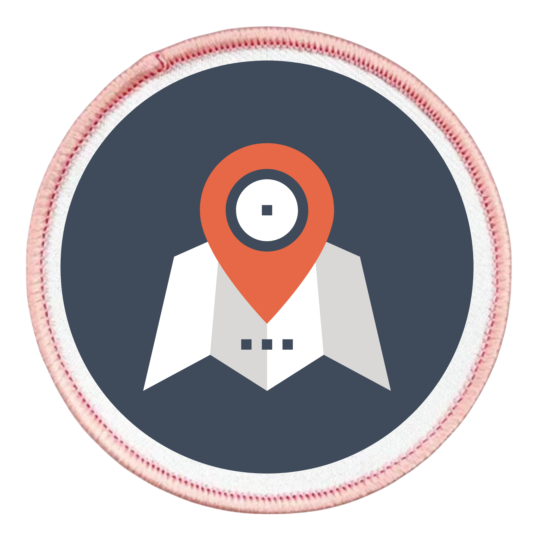 local impact badge in different colors and shapes