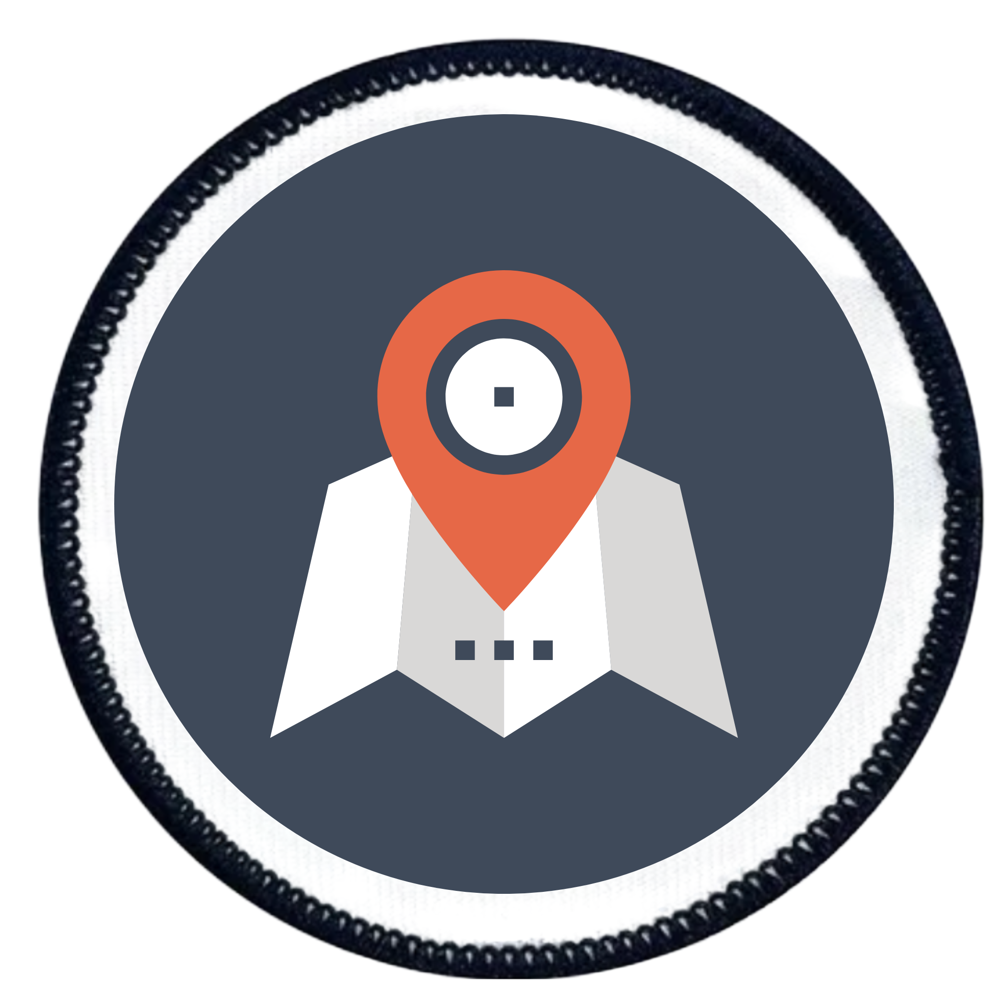 local impact badge in different colors and shapes