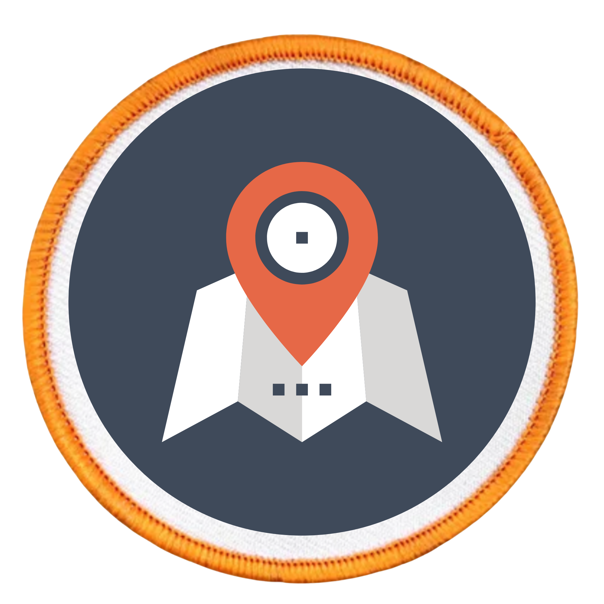 local impact badge in different colors and shapes