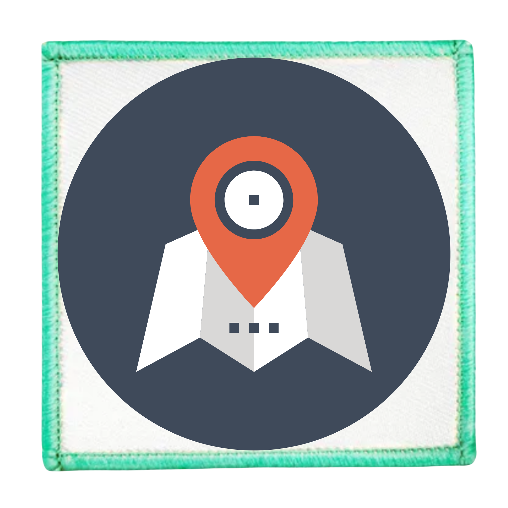 local impact badge in different colors and shapes