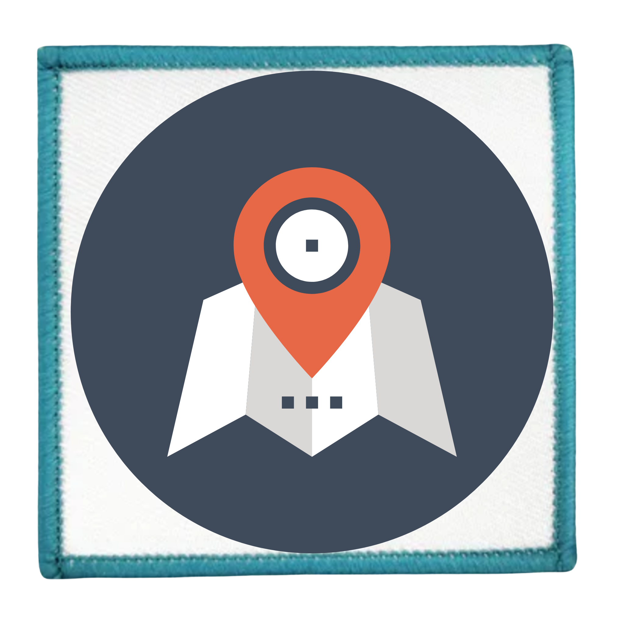 local impact badge in different colors and shapes