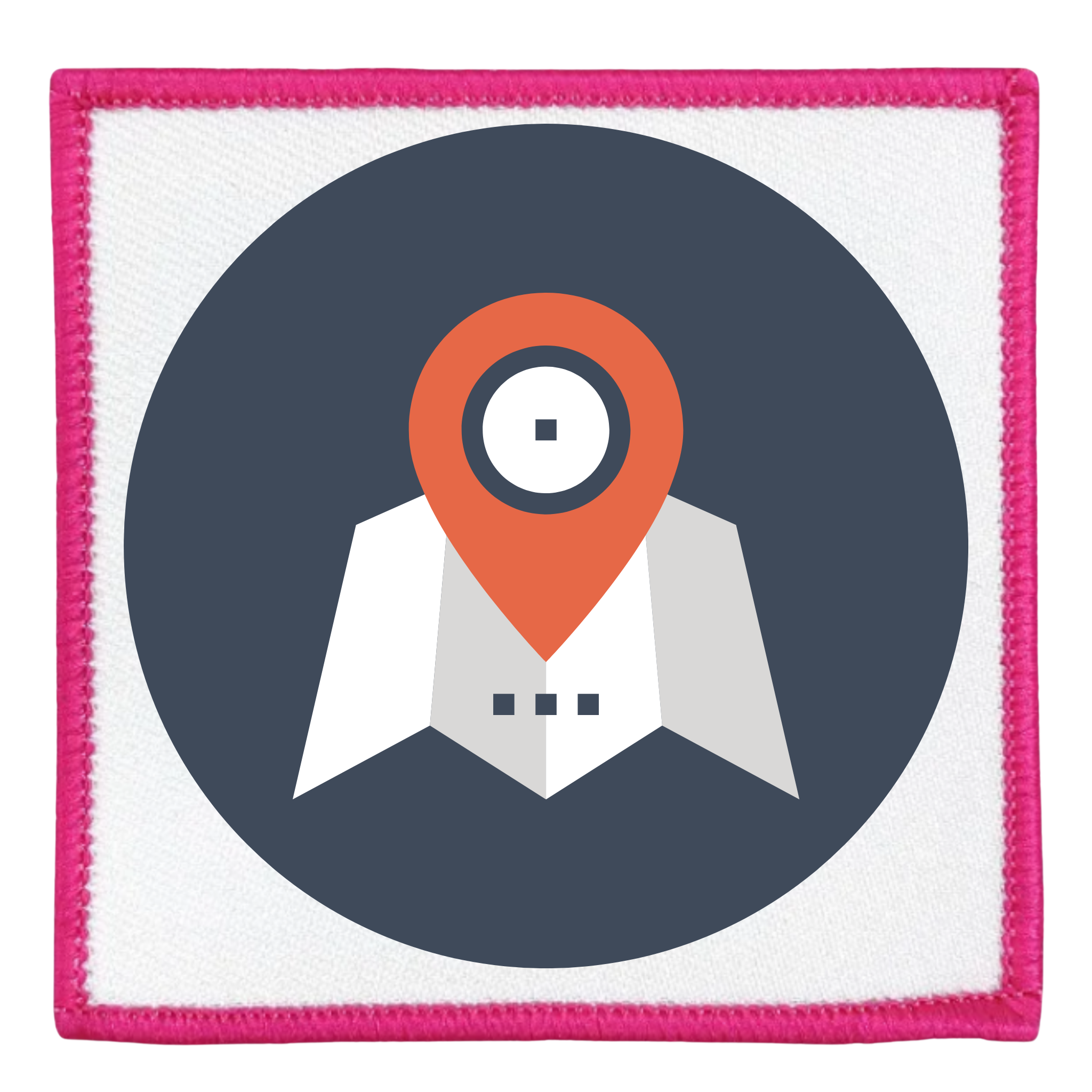 local impact badge in different colors and shapes