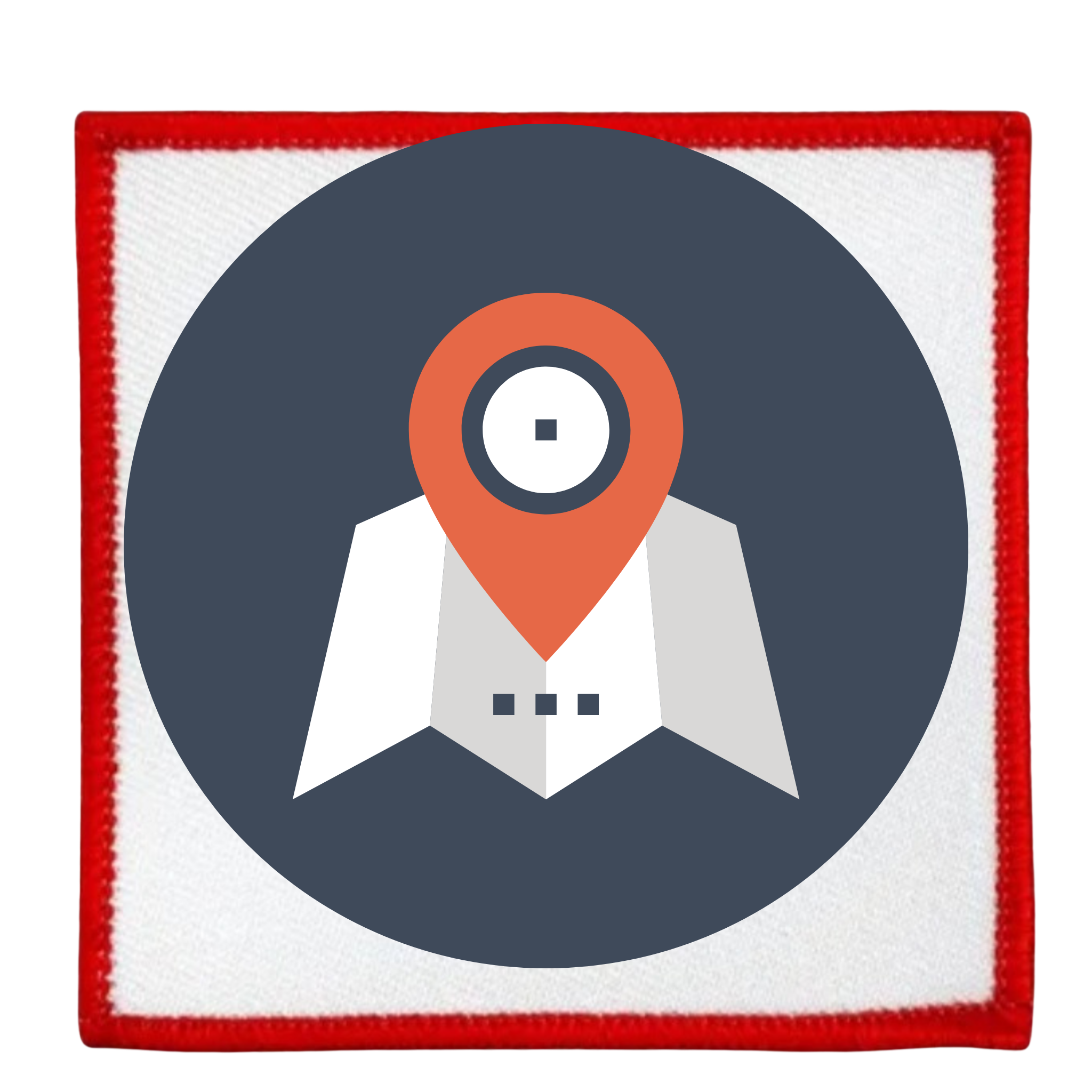 local impact badge in different colors and shapes