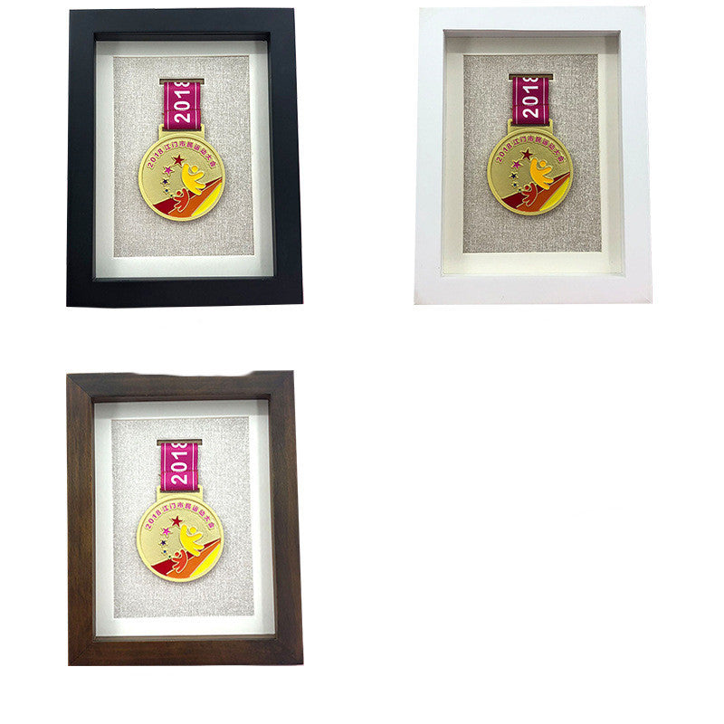 Solid Wood Medal Display Frame Medal Storage Box