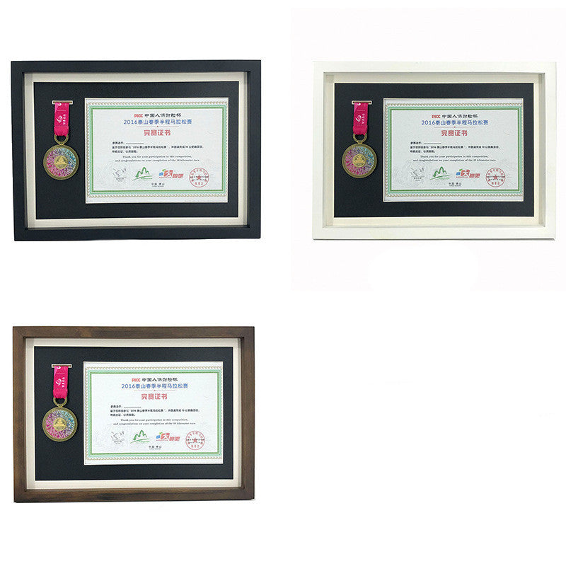 Solid Wood Medal Display Frame Medal Storage Box