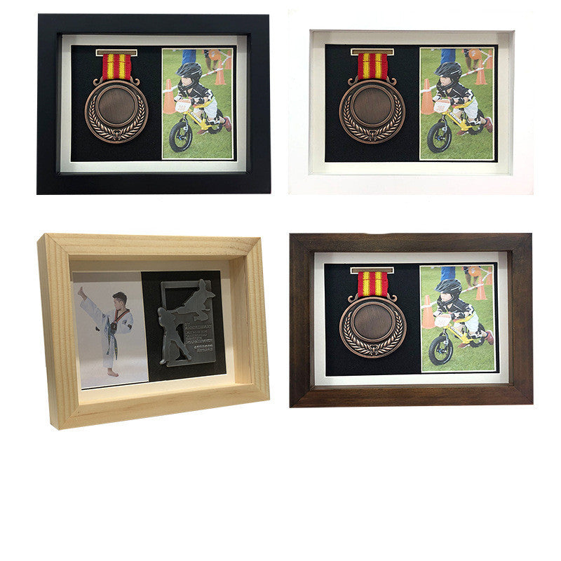 Solid Wood Medal Display Frame Medal Storage Box
