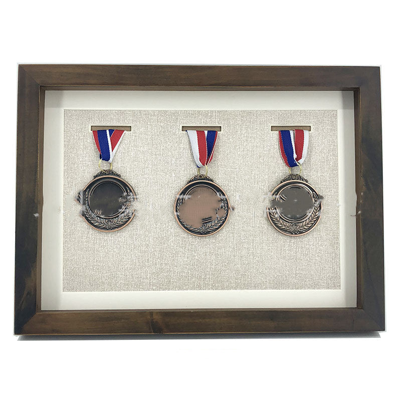 Solid Wood Medal Display Frame Medal Storage Box