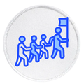 leadership-badge in different shapes and colors