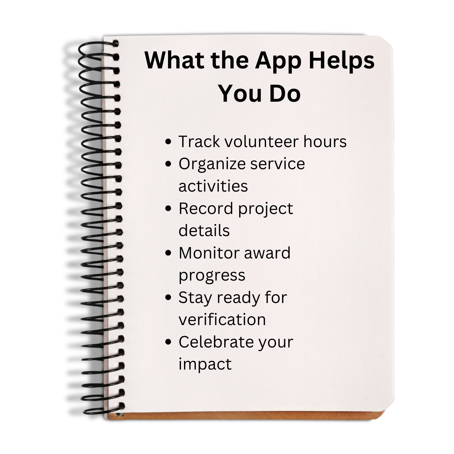 Global Volunteer Recognition Program tracking app for volunteer hours, service activities, award progress, and impact tracking.