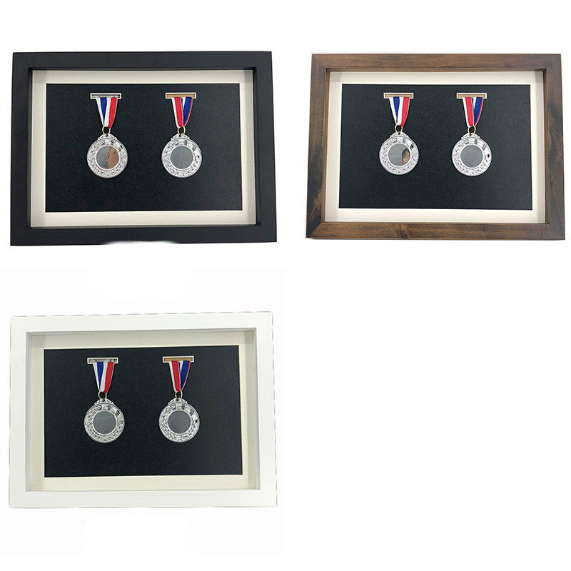 Solid Wood Medal Display Frame Medal Storage Box