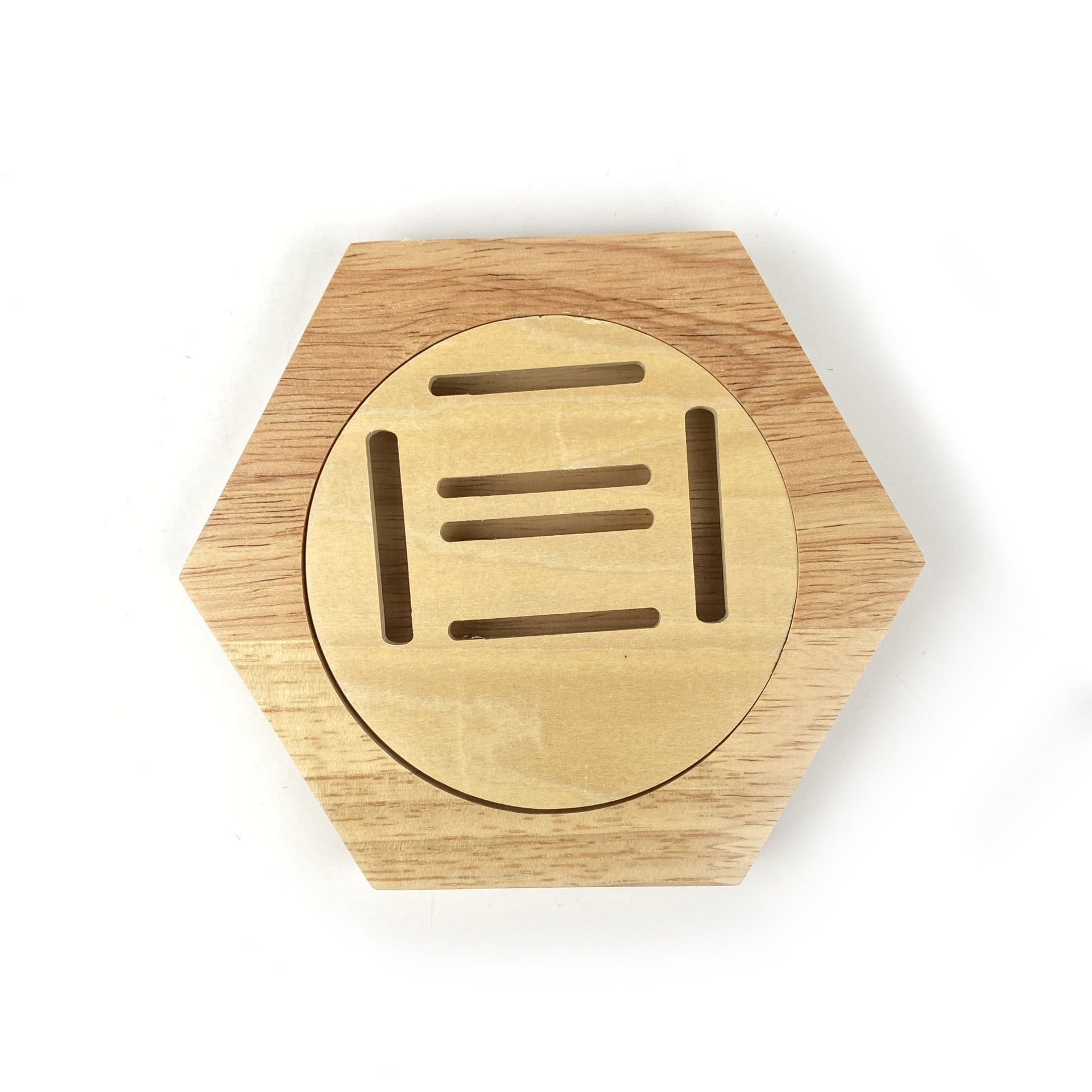 Set of wooden teardrop-shaped bottle openers with various designs on a white background