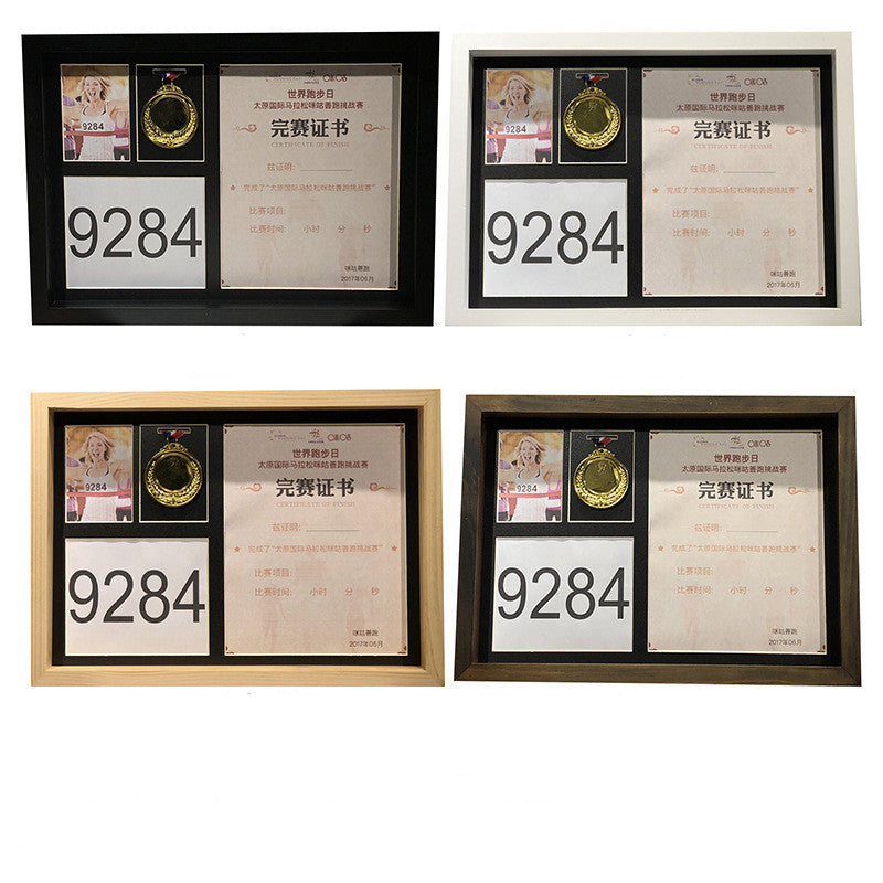 Solid Wood Medal Display Frame Medal Storage Box