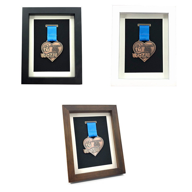 Solid Wood Medal Display Frame Medal Storage Box