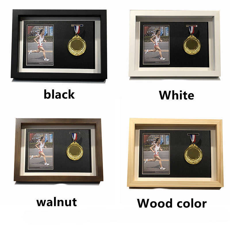 Solid Wood Medal Display Frame Medal Storage Box