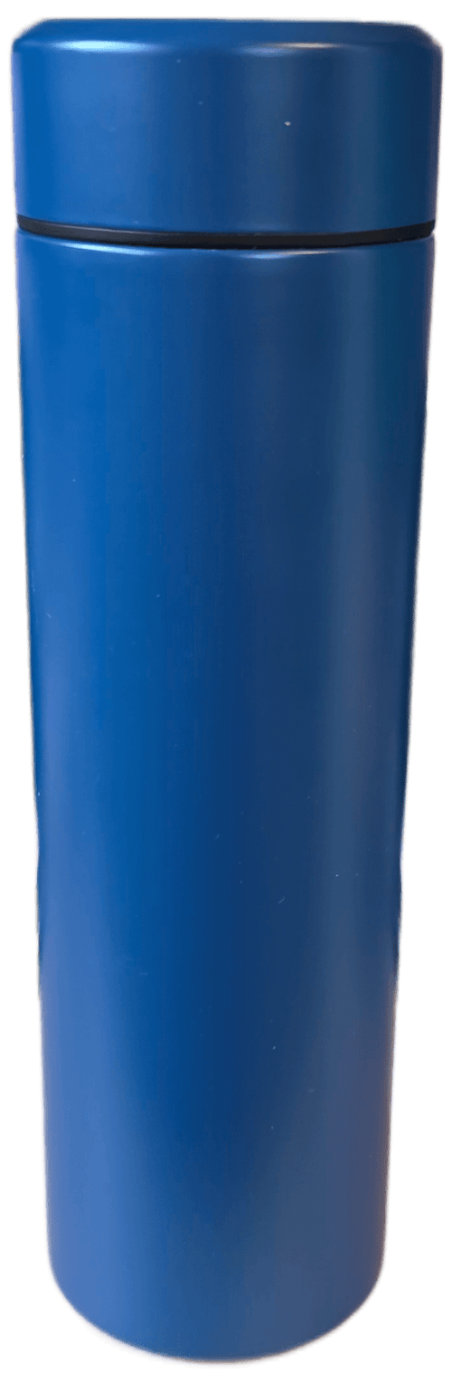 Custom water bottle blue