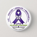 Lupus Awareness Pinback Button | Designed by Dana Taylor