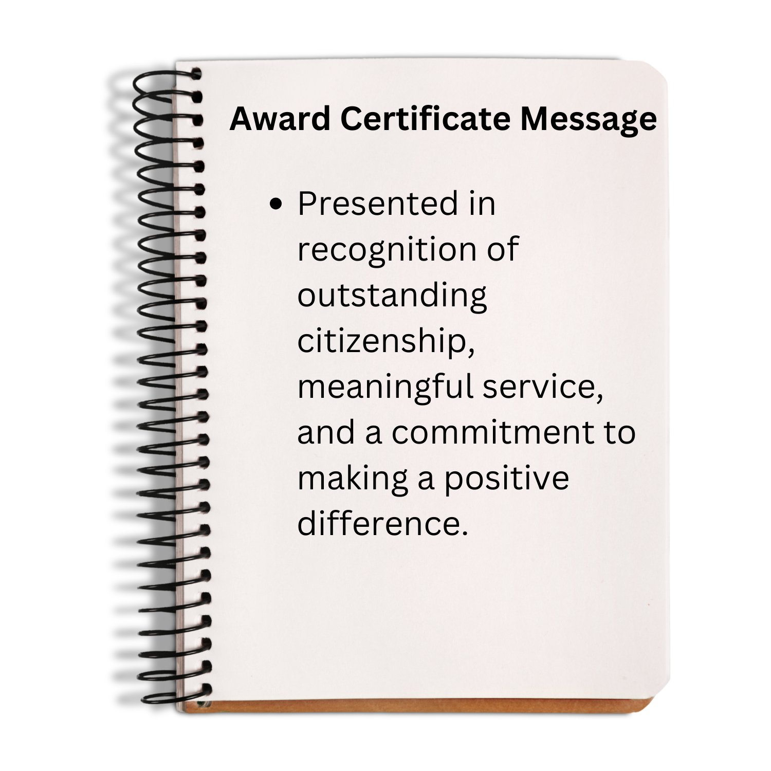 Global Student Citizenship & Service Award | Student Recognition Certificate