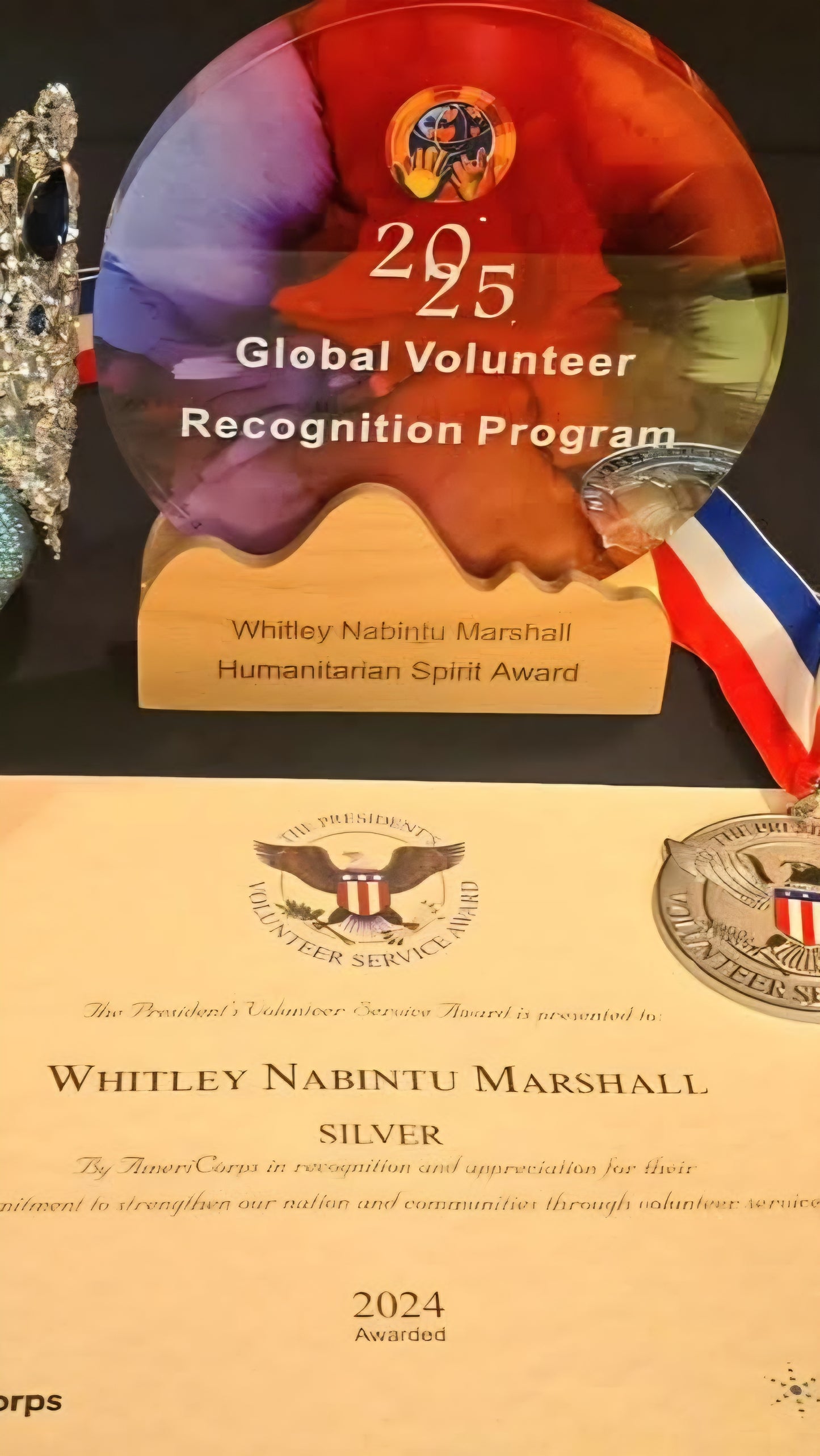 Award given during past gala