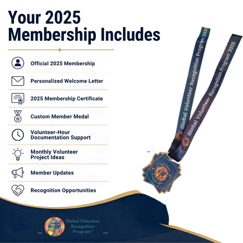 2025 Annual Membership | Global Volunteer Recognition Program